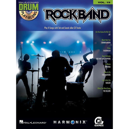 ROCK BAND DRUM PLAY ALONG BK/CD V19 - Music2u