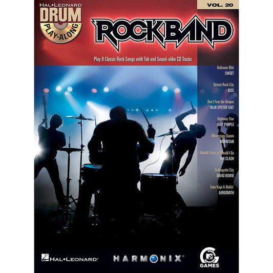 ROCK BAND DRUM PLAY ALONG BK/CD V20 - Music2u