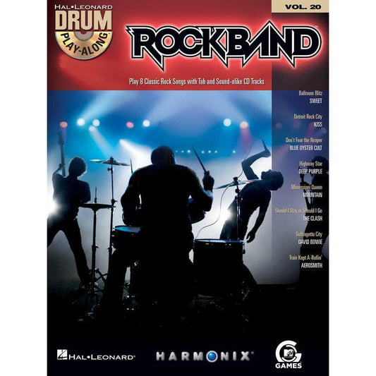 Rock Band Drum Play Along Volume 20 Book/Cd