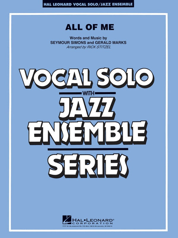 All Of Me (Key F) Vocje3-4 Sc/Pts