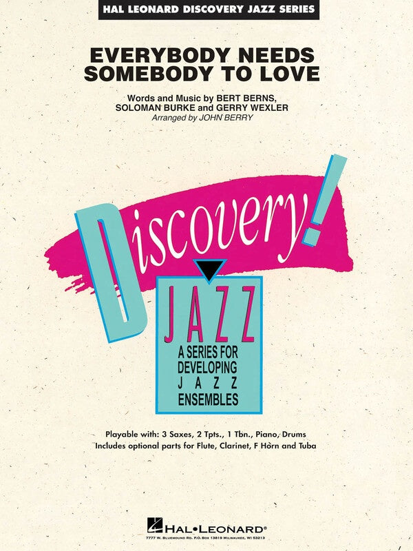 Everybody Needs Somebody To Love Je1.5 Sc/Pts