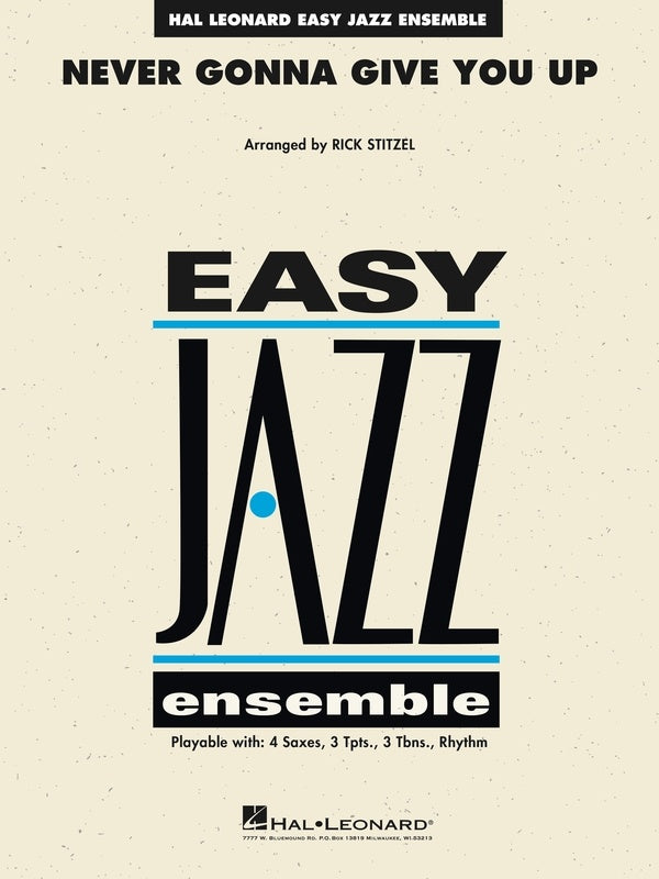 Never Gonna Give You Up For Jazz Ensemble Je2 Sc/Pts