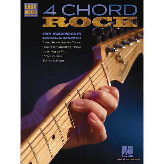 4 CHORD ROCK EASY GUITAR NOTES & TAB - Music2u