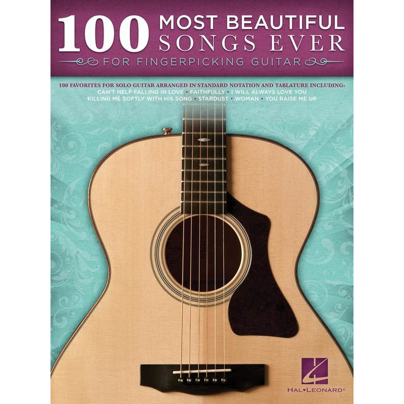 100 Most Beautiful Songs Ever - Fingerpicking Guitar Book