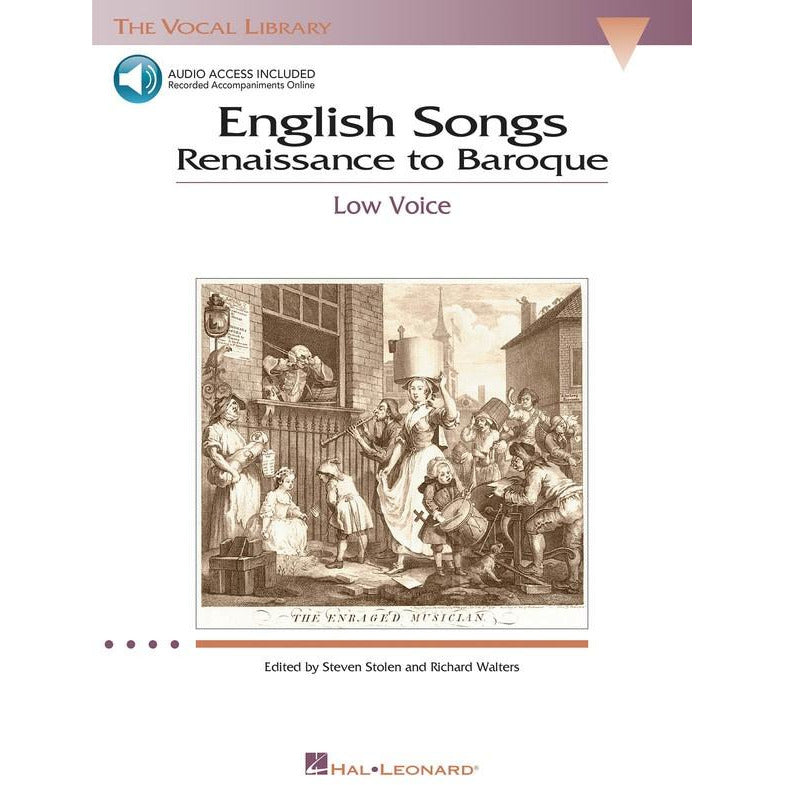 English Songs Renaissance To Baroque Low Bk/Ola