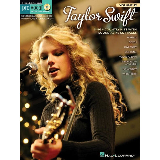 TAYLOR SWIFT PRO VOCAL WOMENS V49 BK/CD - Music2u