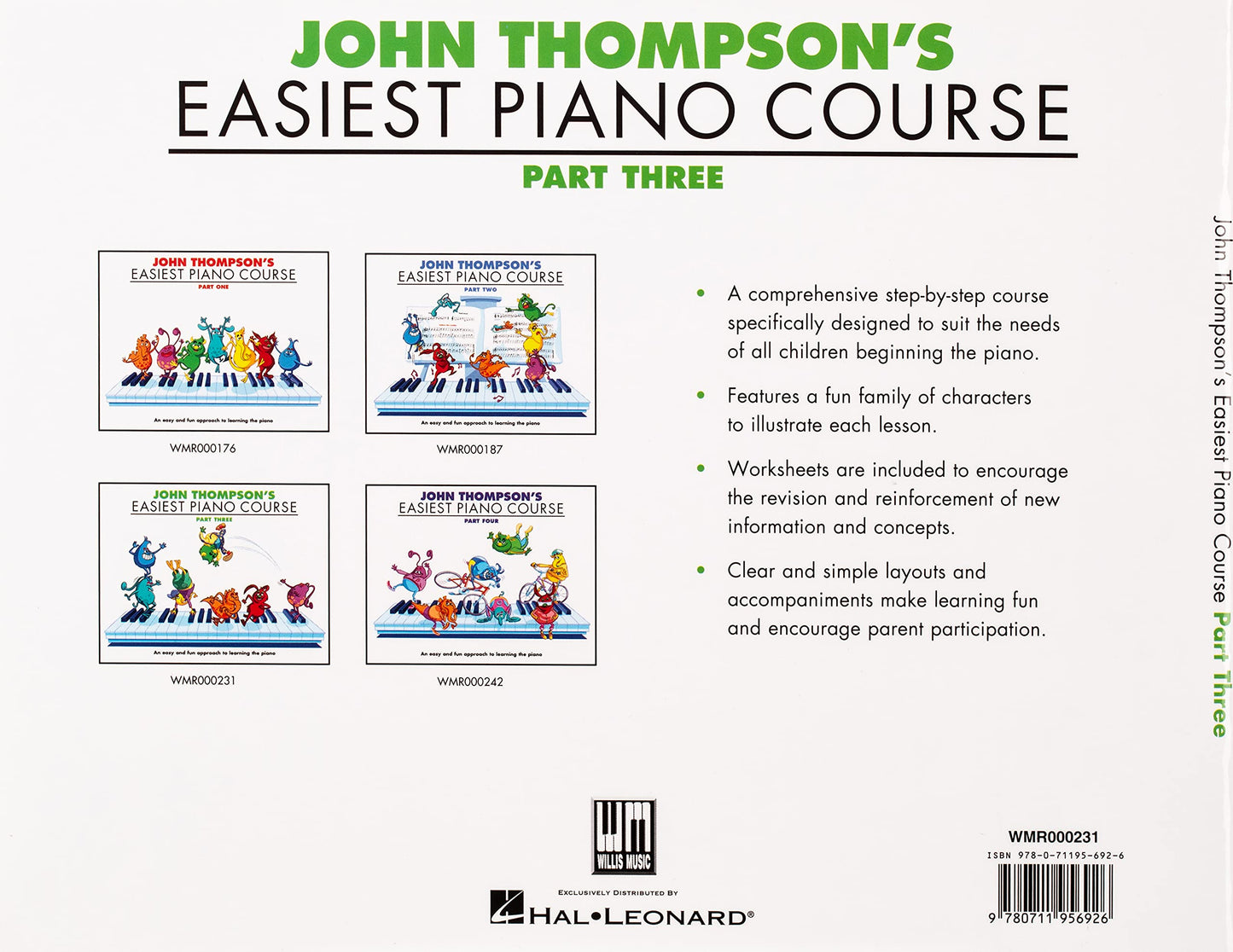 John Thompsons Easiest Piano Course - Part 3 Book (Revised Edition) & Keyboard