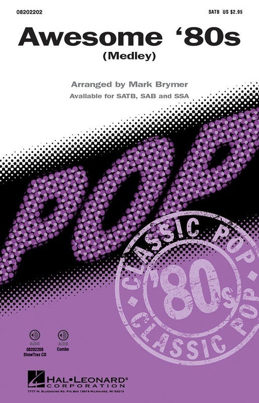 Awesome 80s Medley SAB Vocal Sheet Music