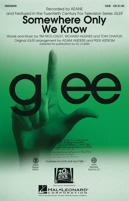 Somewhere Only We Know From Glee Sab