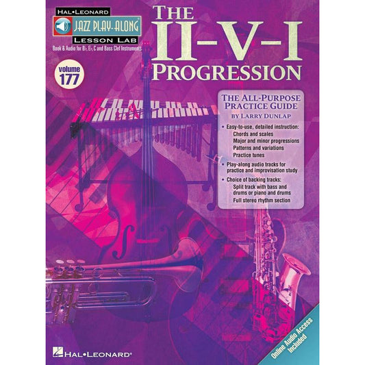 THE II-V-I PROGRESSION JAZZ PLAYALONG V177 BK/OLA - Music2u