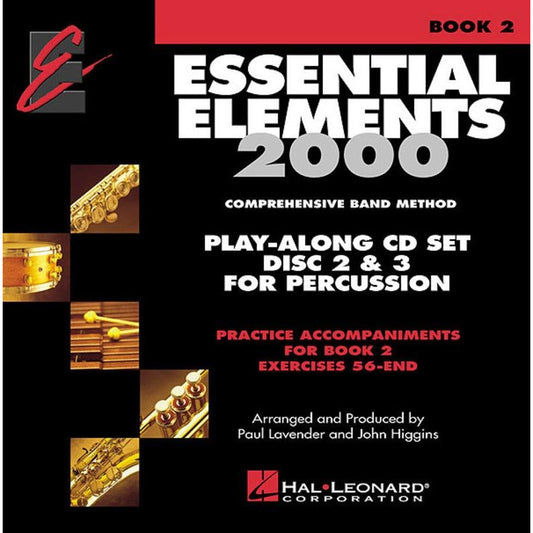ESSENTIAL ELEMENTS 2000 BK 2 PERC 2CD SET EE - Music2u