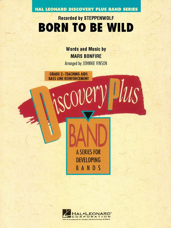 Born To Be Wild For Concert Band Cb2 Sc/Pts