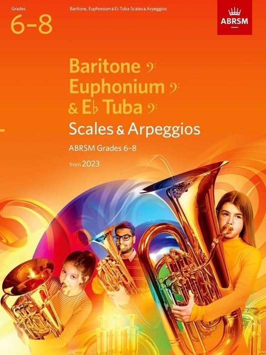 Abrsm Scales And Arpeggios For Baritone Bc/Tuba Gr 6-8
