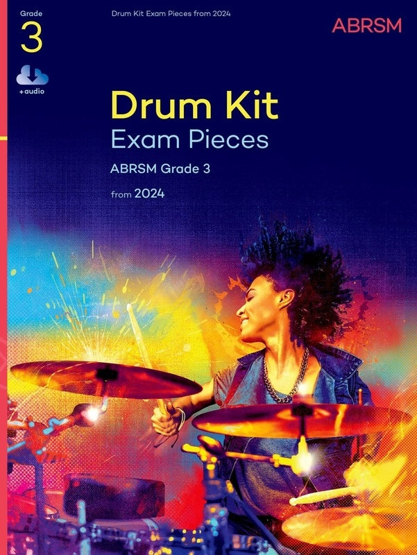 Abrsm Drum Kit Exam Pieces Grade 3 From 2024 Bk/Ola