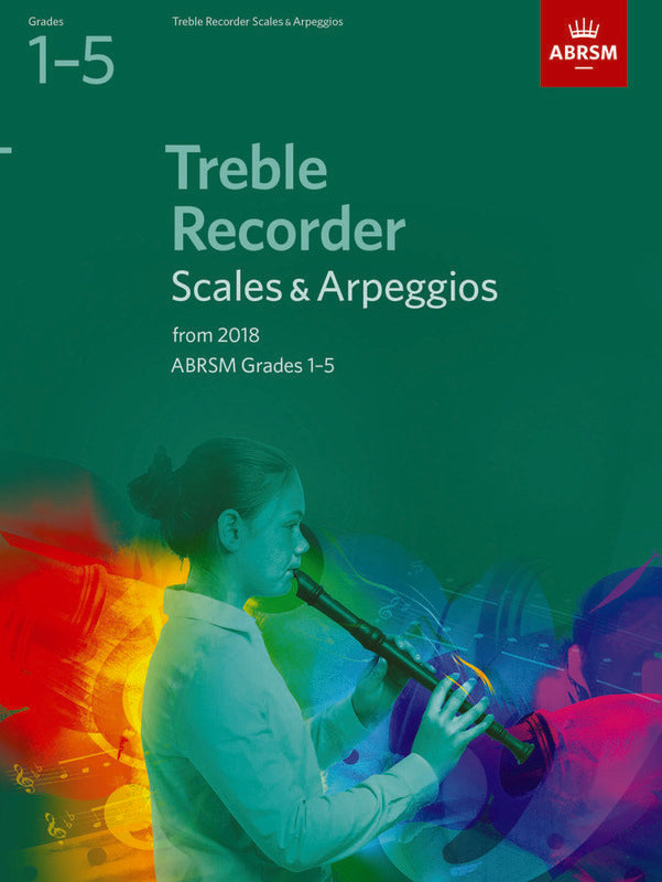 Abrsm Treble Recorder Scales & Arpeggios Gr 1-5 From 2018