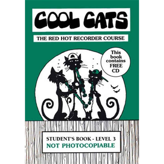 COOL CATS RECORDER STUDENT BK/CD LEV 3 - Music2u