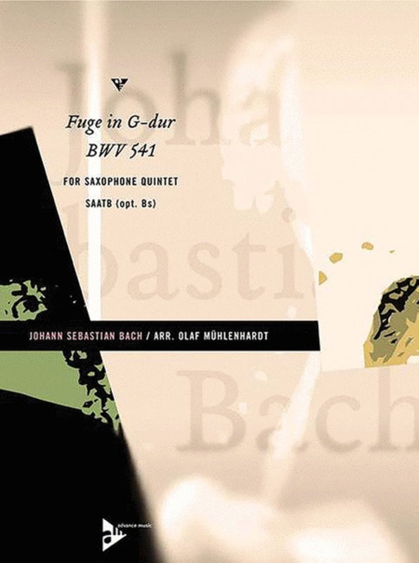 Fugue G Bwv 541 Arr Saatb Sax Quintet Sc/Pts