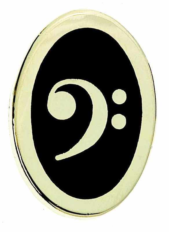 MINI PIN BASS CLEF OVAL