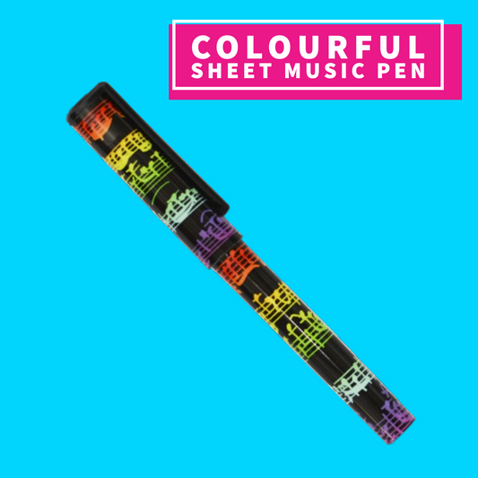 Pen- Rainbow Sheet Music Design Giftware