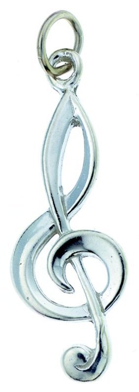 STERLING SILVER CHARM G CLEF