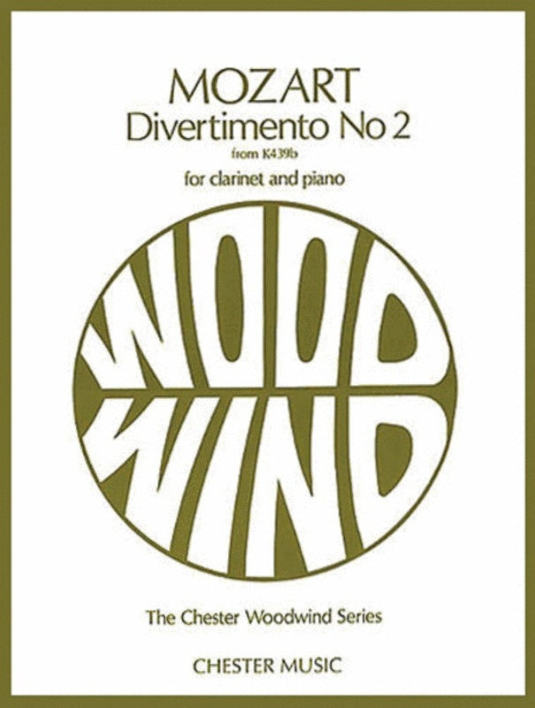 Mozart - Divertimento No 2 For Clarinet/Piano