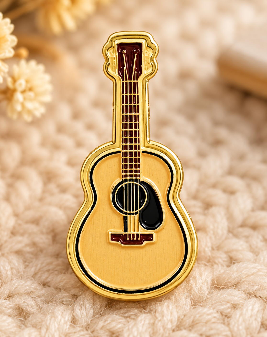Acoustic Guitar Enamel Mini Pin