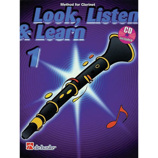 LOOK LISTEN & LEARN PART 1 CLARINET BK/CD - Music2u