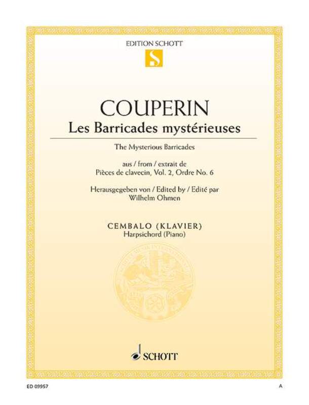 Couperin - The Mysterious Barricades For Piano (Harpsichord)