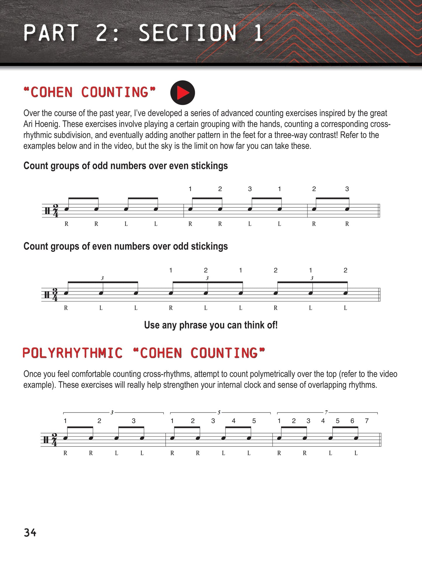 Extreme Polyrhythm, Coordination & Speed Techniques Book/Olm