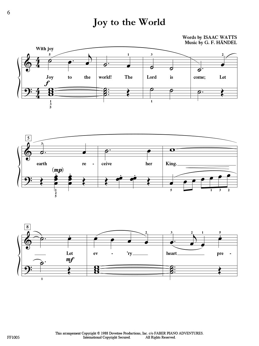Faber Piano Adventures: ChordTime Piano Christmas Level 2B Book
