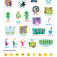 Piano Adventures: Sticker Book (300 Stickers) & Keyboard