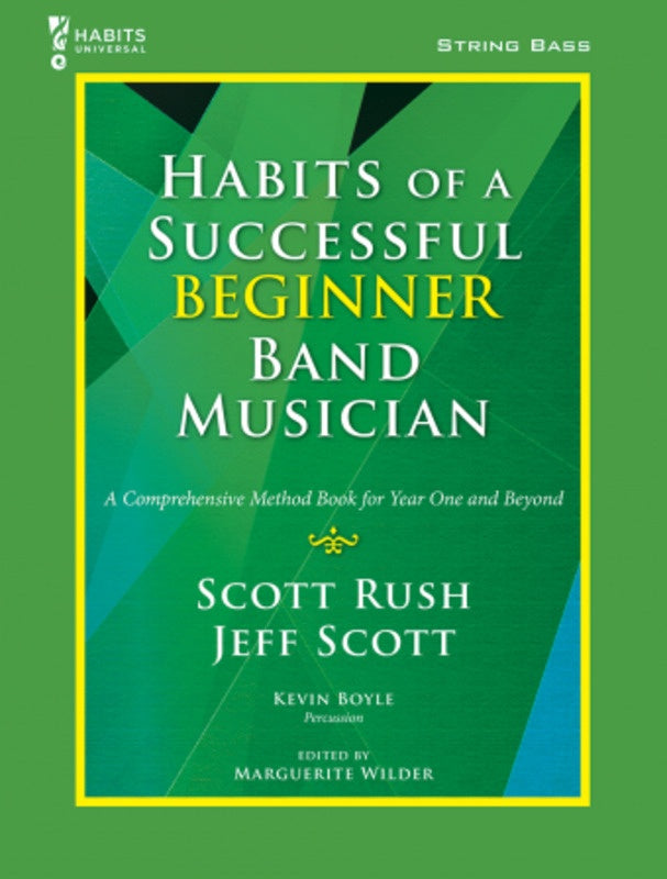 Habits Successful Beginner Band Musician - String Bass Book