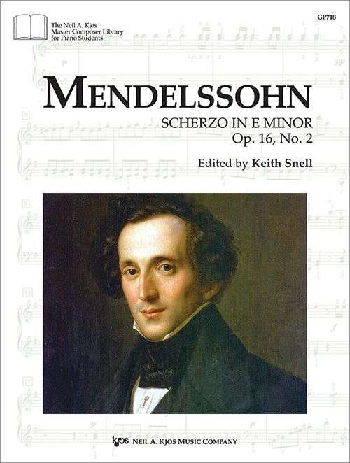 Mendelssohn - Scherzo E Minor Op 16 No 2 For Piano - Neil A. Kjos Music Company