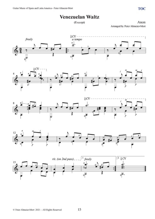 西班牙与拉丁美洲吉他曲谱集(50首)