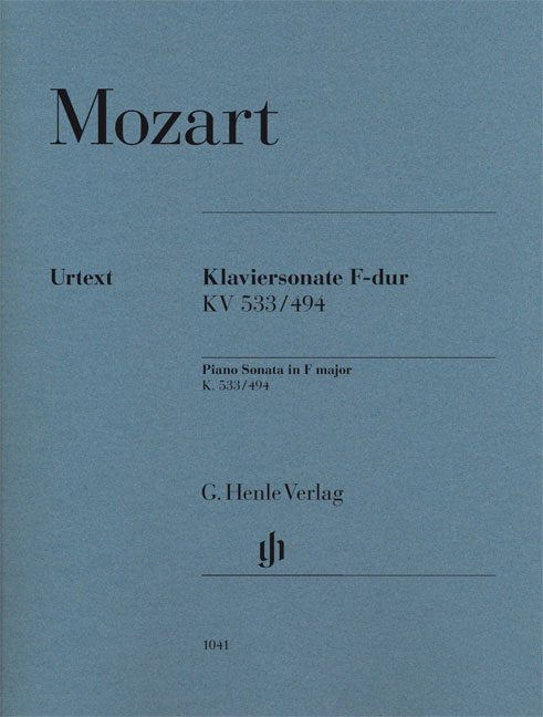 Mozart - Piano Sonata F Major K 533/494 - G. Henle Verlag