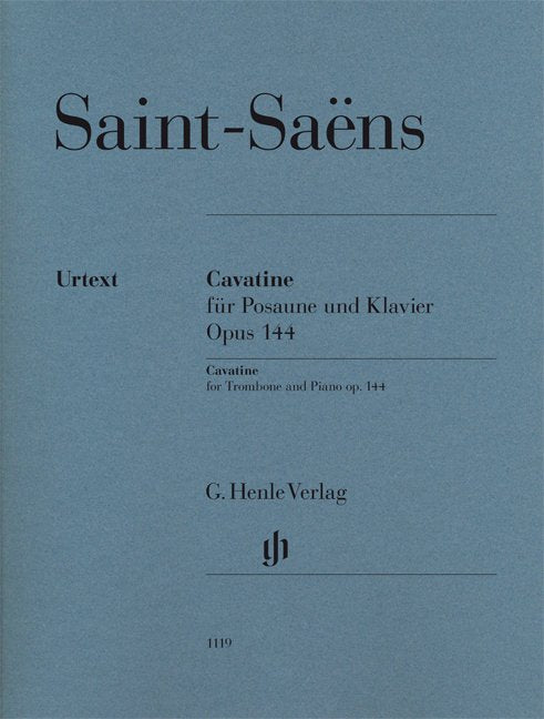 Saint-Saens - Cavatine Op 144 Trombone/Piano - G. Henle Verlag