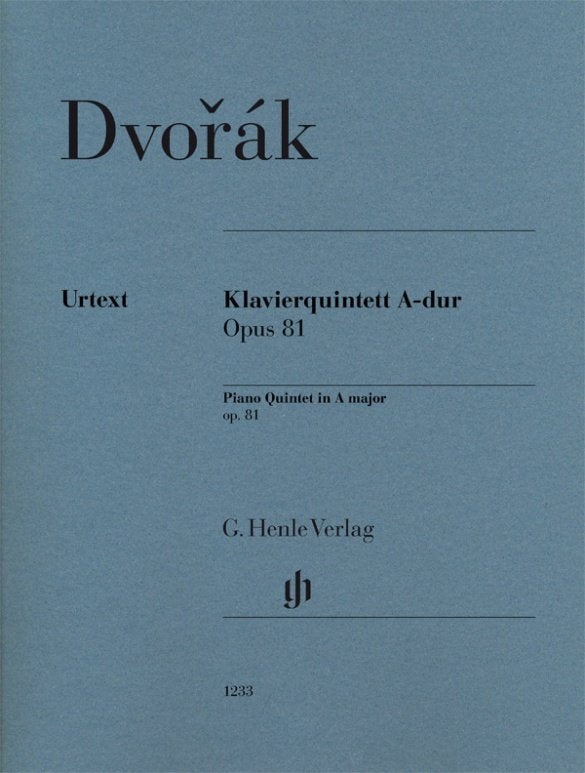 Dvorak - Piano Quintet A Major Op 81 Sc/Pts - G. Henle Verlag