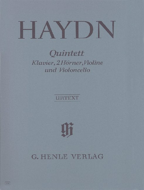 Quintet Hob 14 No 1 Vln Vc 2Fhn Pno - G. Henle Verlag