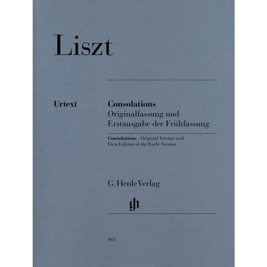 LISZT - 6 CONSOLATIONS 1ST & 1850 VERSION PIANO - Music2u