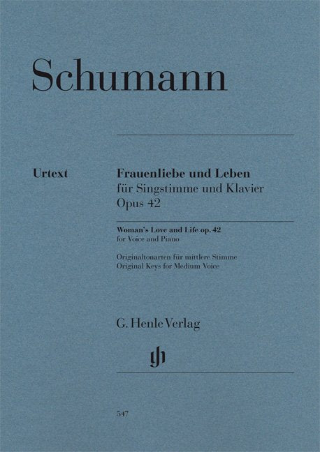 Womans Life And Love Op 42 High Urtext - G. Henle Verlag