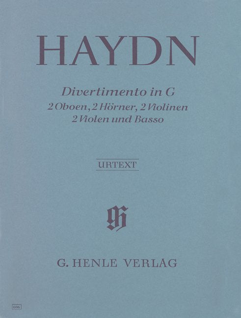 Divertimento G 2 Ob/2 Fhn/2 Vln/2 Vla/Db - G. Henle Verlag
