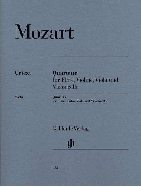 Flute Quartets K285 K285A K285B K298 Parts - G. Henle Verlag