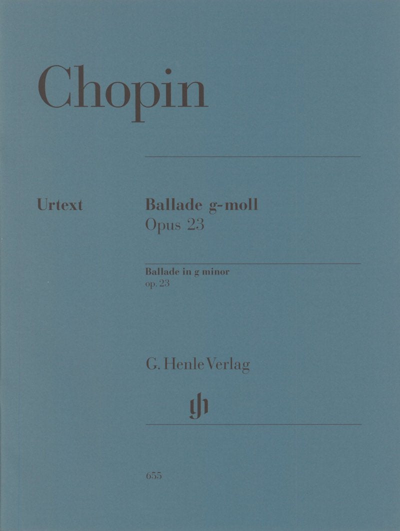 Chopin - Ballad G Minor Op 23 For Piano - G. Henle Verlag