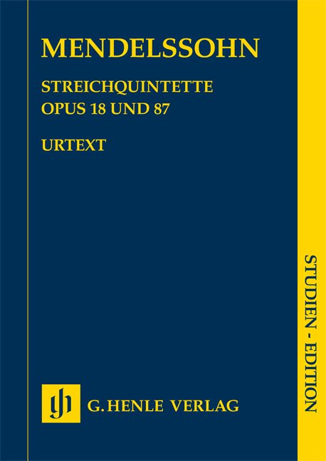 String Quintets 2 Op 18 Op 87 Study Score - G. Henle Verlag