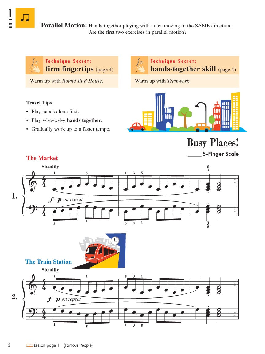 Piano Adventures: All In Two - Level 2A Technique & Performance Book Keyboard