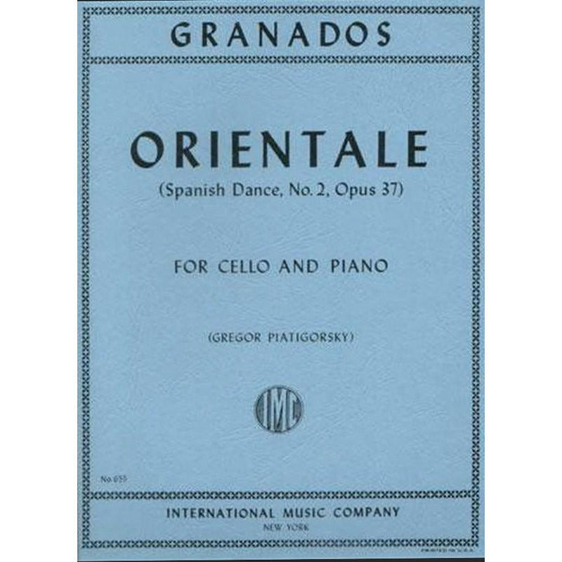 GRANADOS - ORIENTALE CELLO/PIANO ED PIATIGORSKY - Music2u