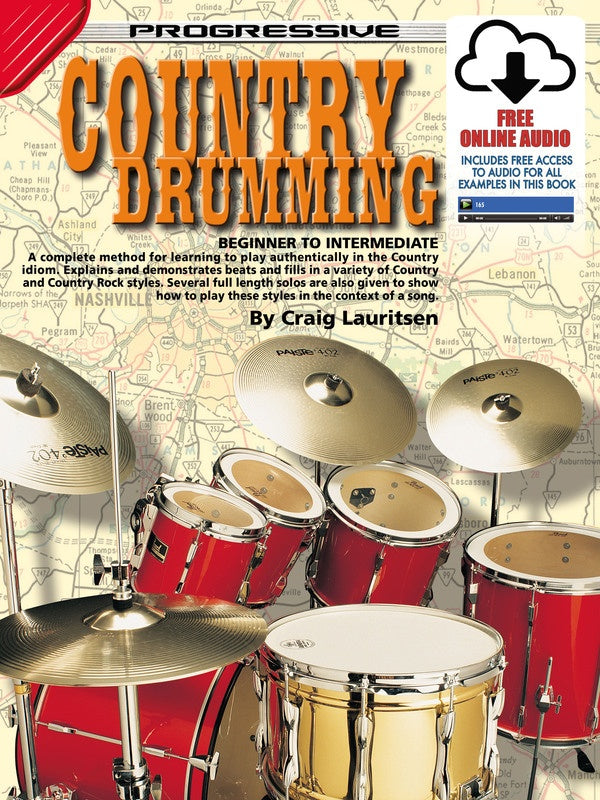 Progressive Country Drumming Book and Online Audio