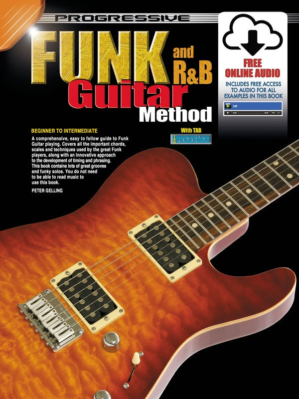 Progressive Funk And R&B Guitar Method Book and Online Audio