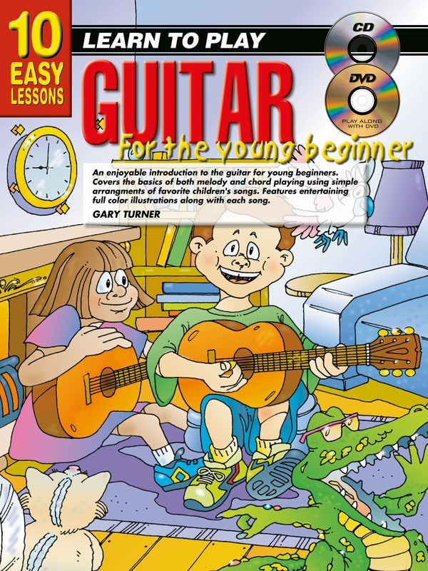 10 Easy Lessons Learn To Play Guitar For Young Beginners Book