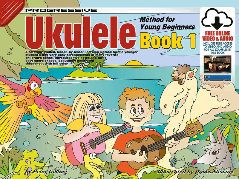 Progressive Ukulele Method For Young Beginners - Book 1 (Book/Ola)